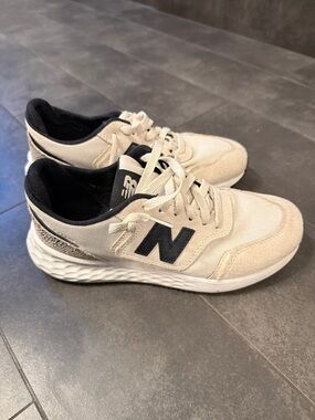 New Balance Cream and Black Everyday Sneakers